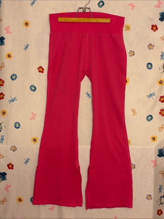 JoyLab Pants - JoyLab - Hot Pink Ribbed Flare Leggings